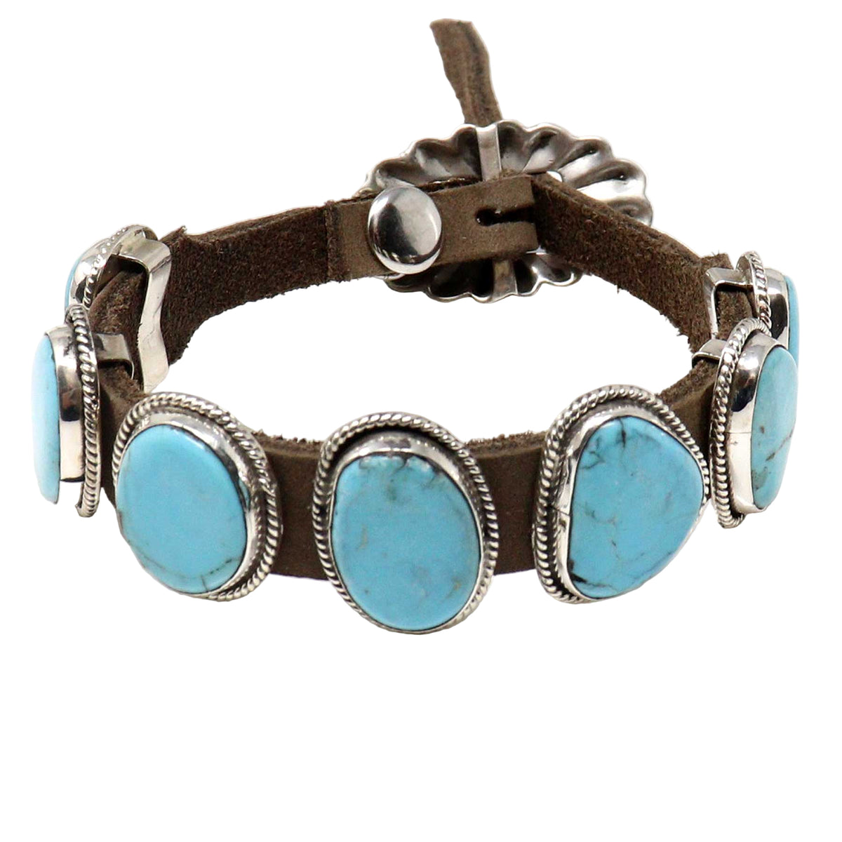 Dan Morgan Turquoise Concho Bracelet – Indian Traders (L7 Enterprises)