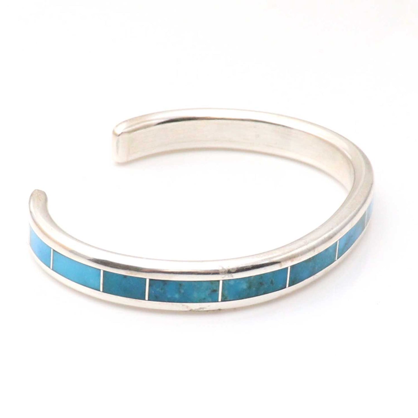 Turquoise Inlay Bracelet by Larry Loretto