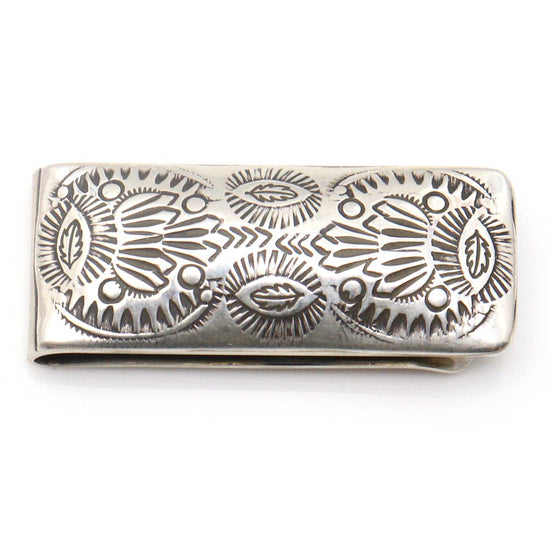 Stamped Silver Money Clip by Skeets