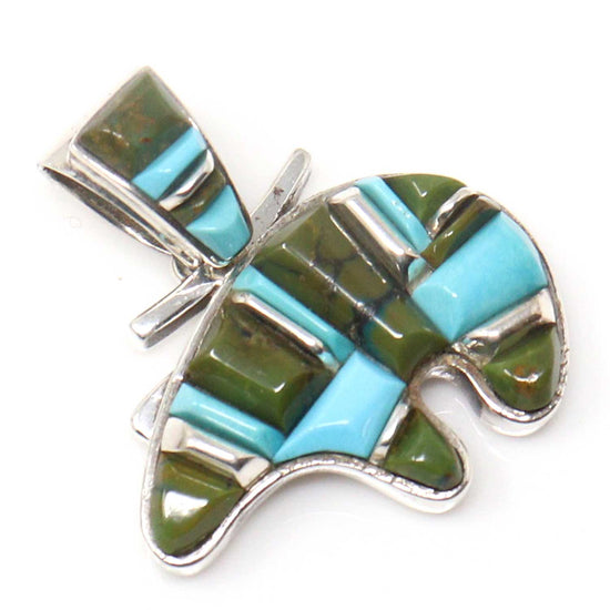 Turquoise Cobbled Inlay Pendant