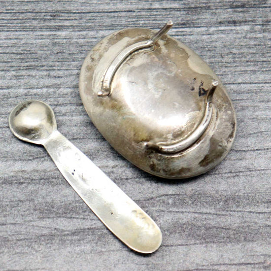 Miniature Navajo Sugar Bowl & Spoon Set