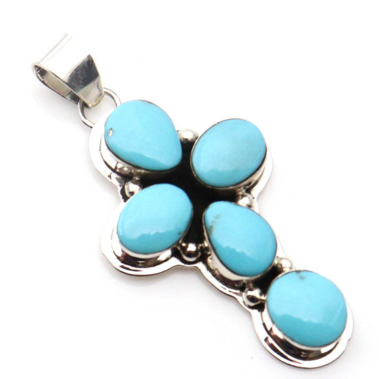 Sleeping Beauty Turquoise Pendant by Marie Bahe