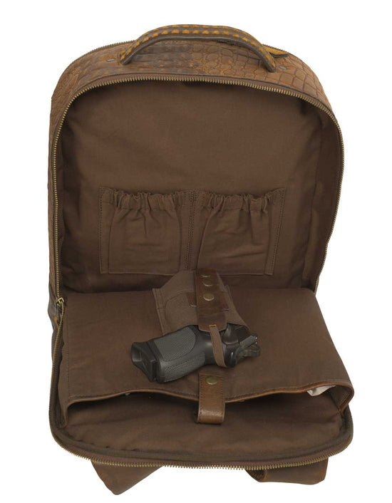 Catalina Croc Concealed Carry Backpack With Laptop Compartment
