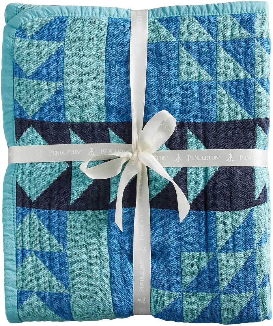 Cotton Woven Baby Blanket, Smith Rock Ocean Indian Traders (L7