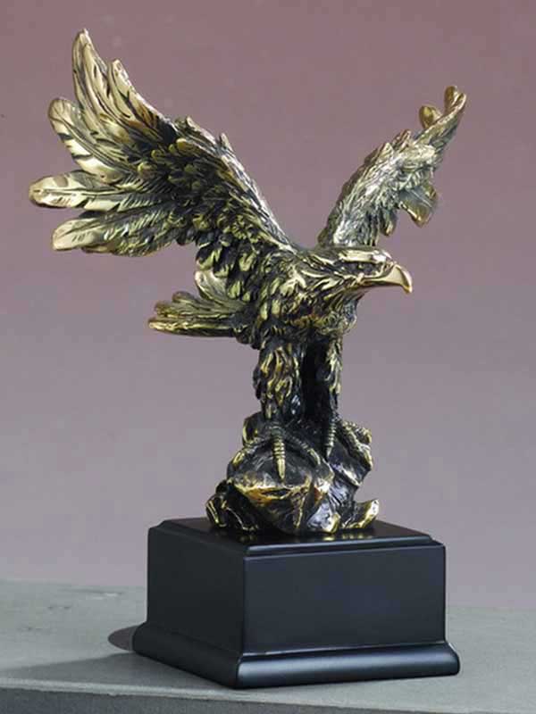 8" Gold Colored Eagle