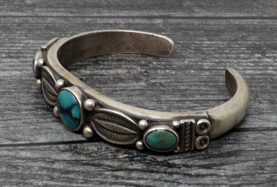 Ingot Bracelet Featuring Royston Turquoise
