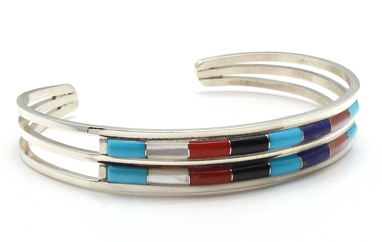 Multi-Color 2 Row Bracelet by A & L Wallace