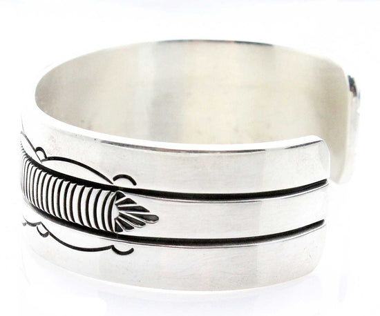 Stamped Silver Bracelet by B. Morgan