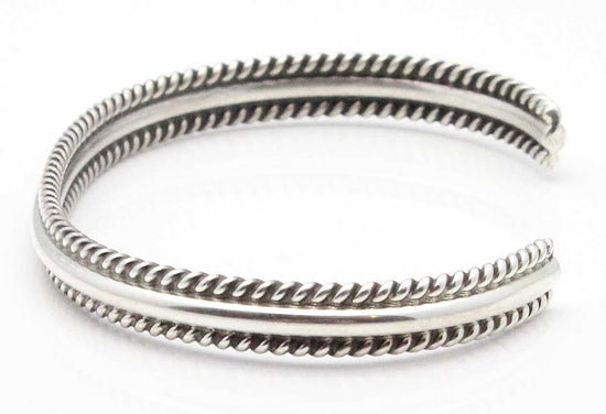 Navajo Twist Wire Sterling Silver Bracelet