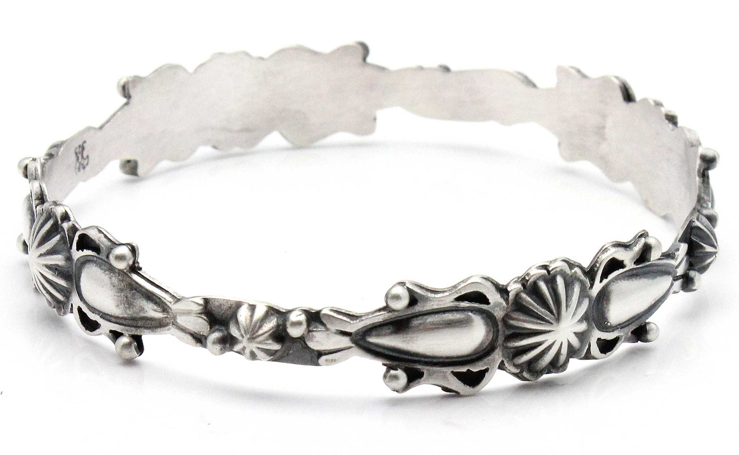Navajo Silver Bangle Bracelet