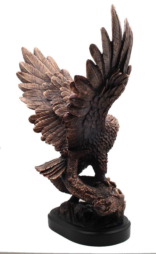13" Bronze Eagle Statue