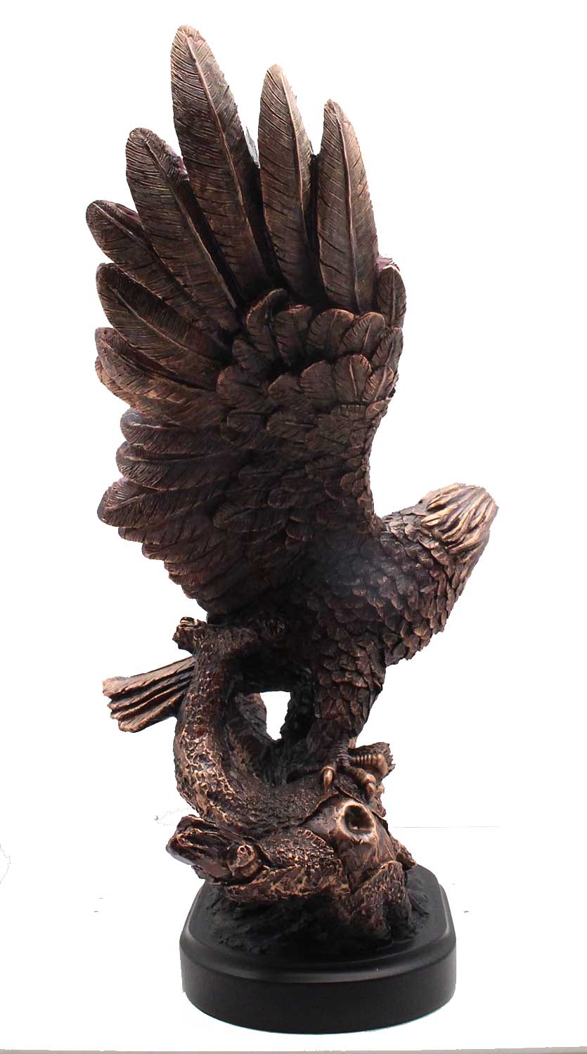 13" Bronze Eagle Statue