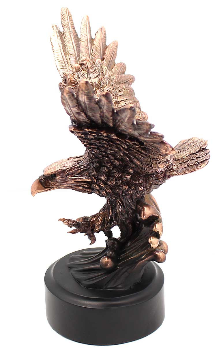 6" Bronze Eagle Statue | Figurine | Sculpture