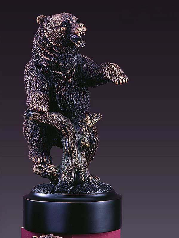 8" Bronze Bear Standing