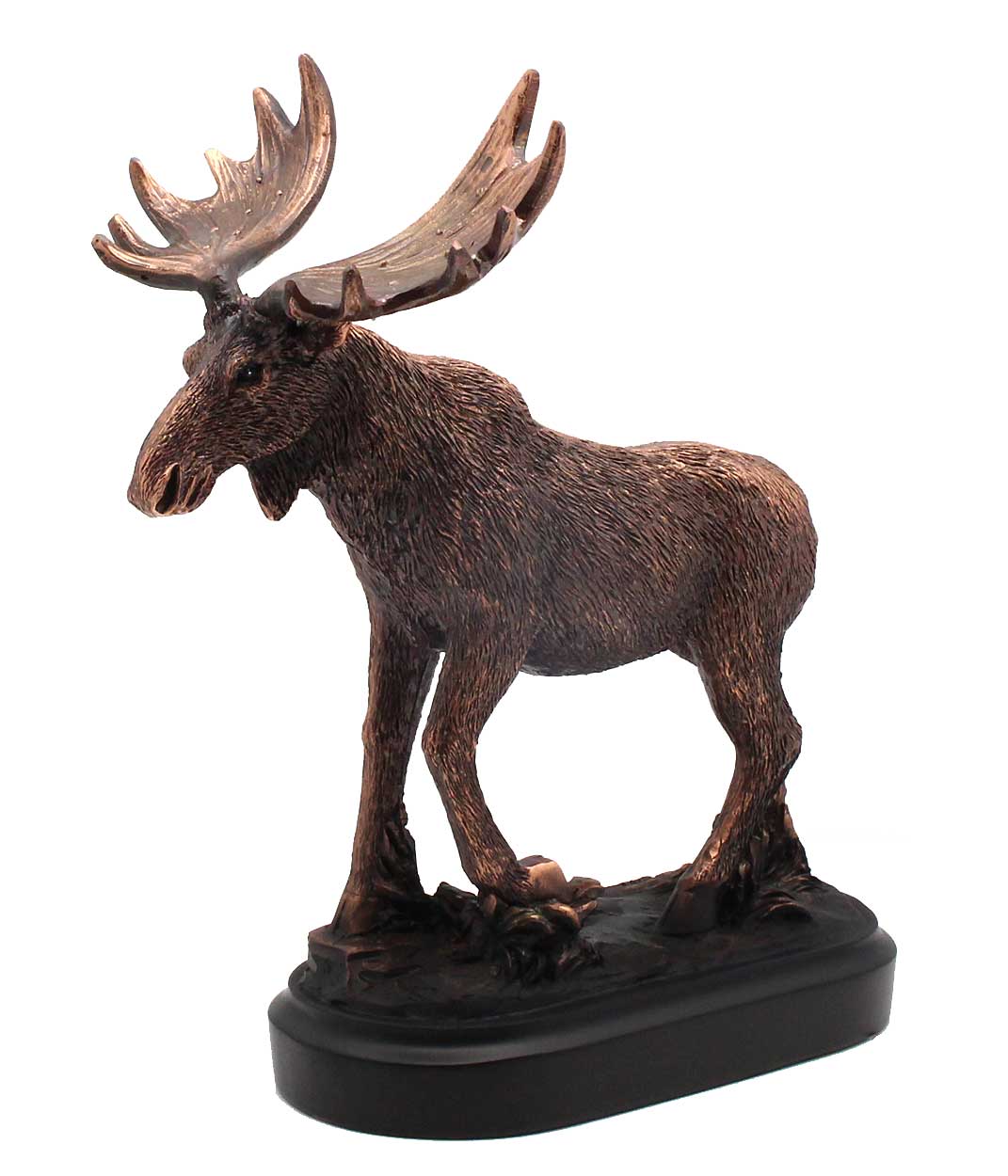 Bronze Look North American Moose Figure | Statue