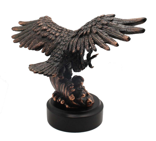 13" Bronze Eagle Sculpture