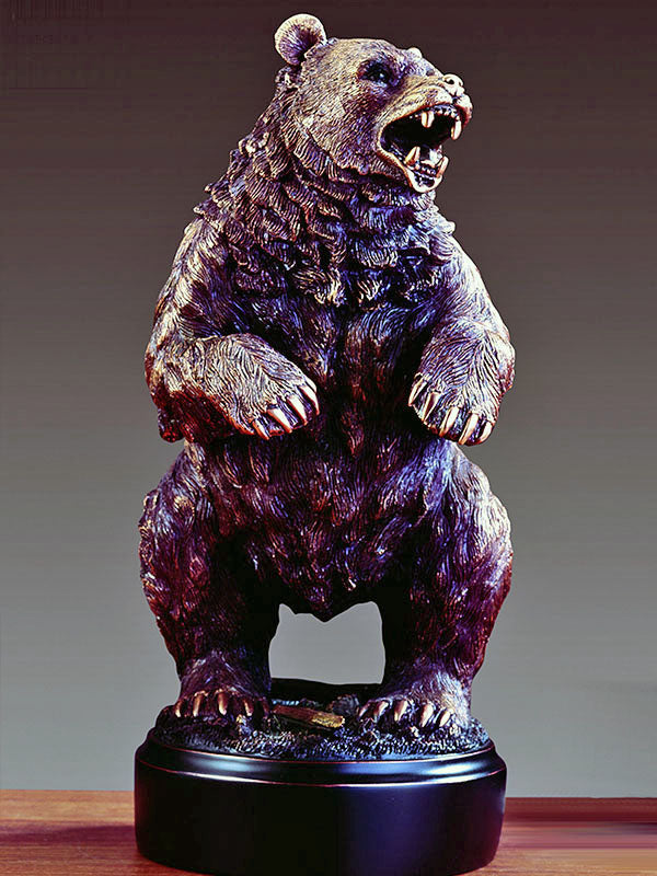 14" Bronze Standing Bear