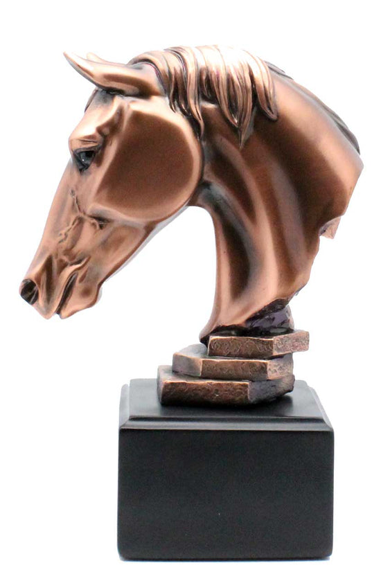 8" Bronze Horse Head or Bust Statue