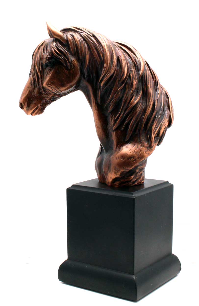 9' Horse Bronze Bust Figurine | Statue | Sculpture