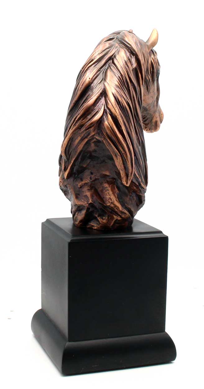 9' Horse Bronze Bust Figurine | Statue | Sculpture