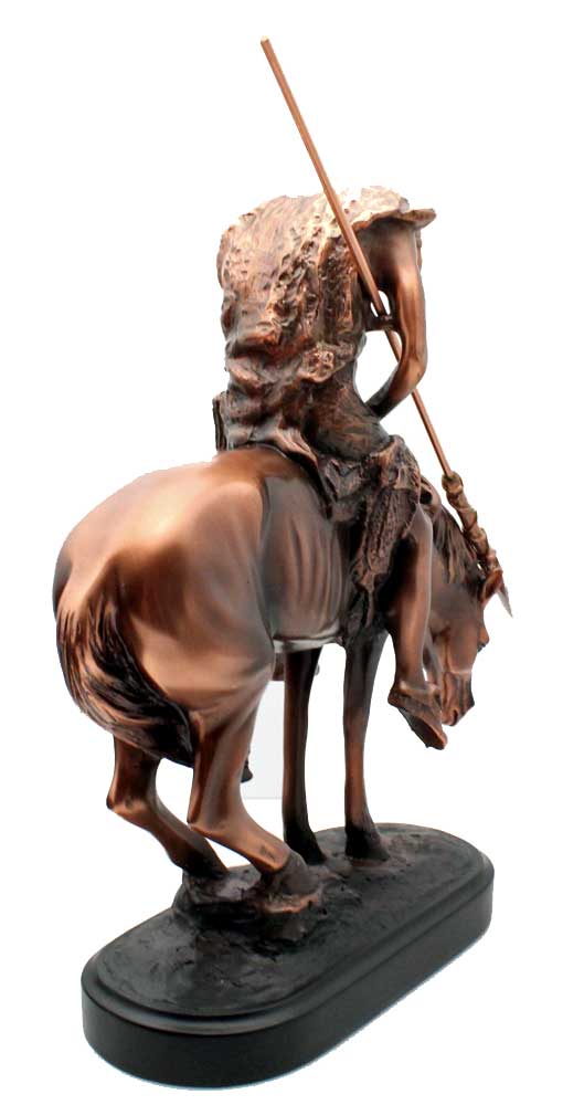 9" Bronze End Of Trail Statue