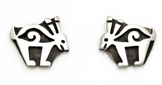Hopi Silver Hare Post Earrings
