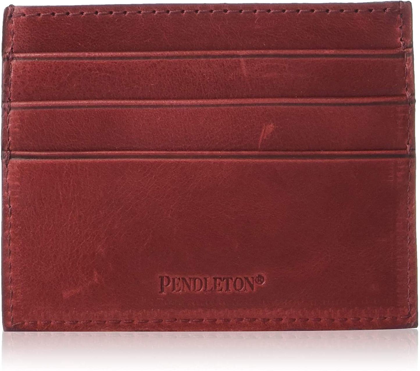 Pendleton Slim Leather Wallet Red
