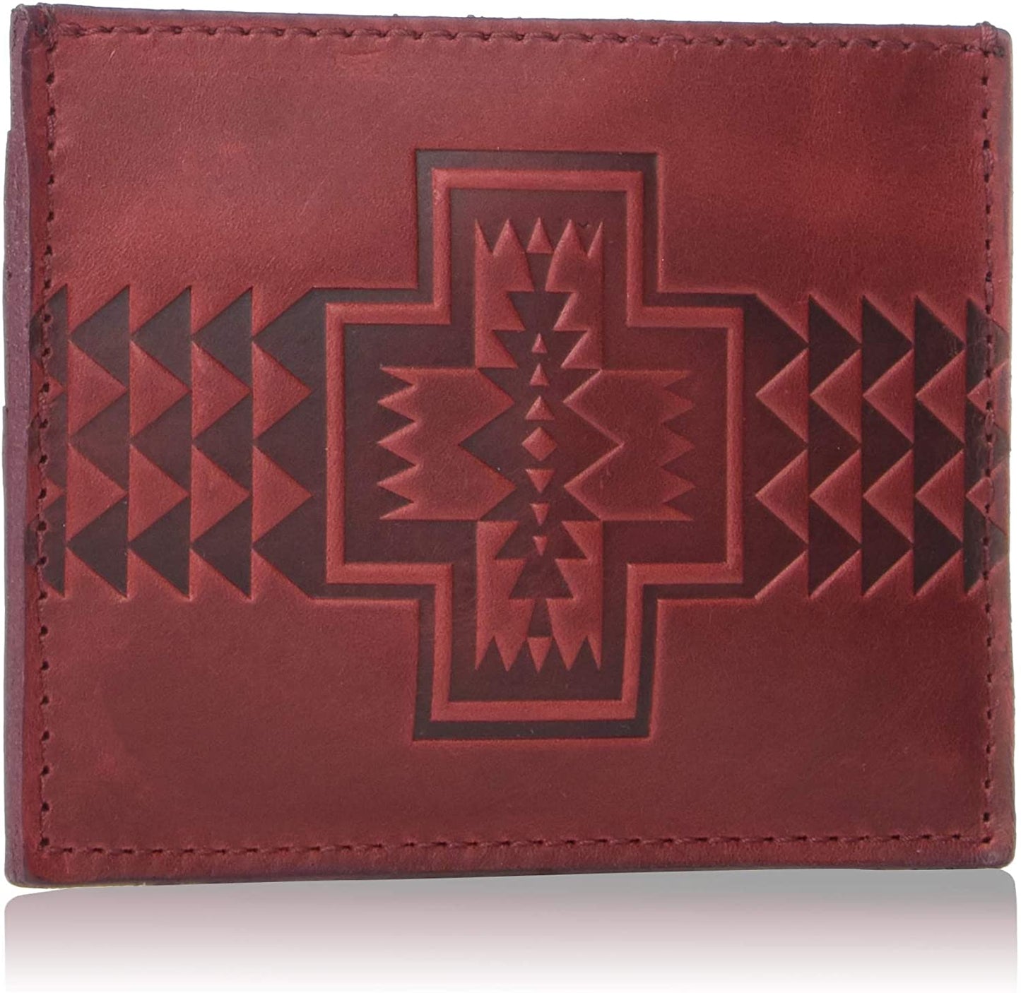Pendleton Slim Leather Wallet Red