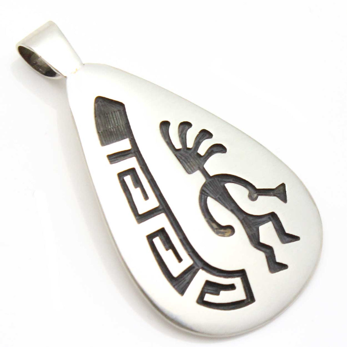 Hopi Kokopelli Clouds Pendant Indian Traders L7 Enterprises 