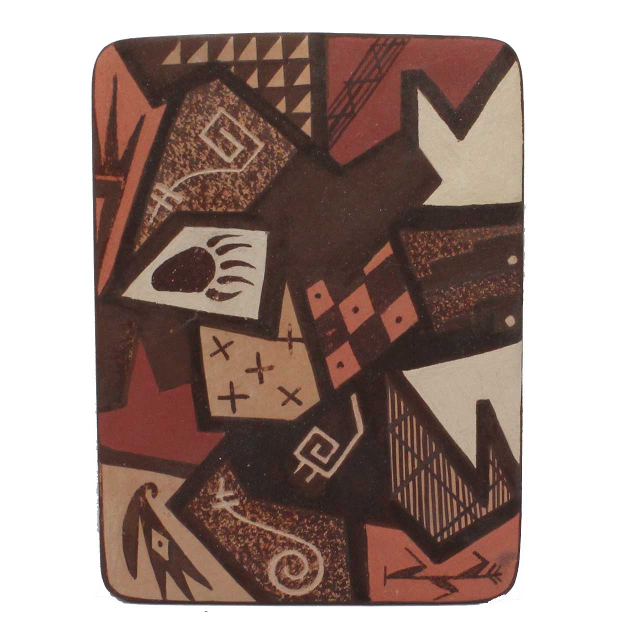 Hopi Clay Pottery Tile by Poleahla