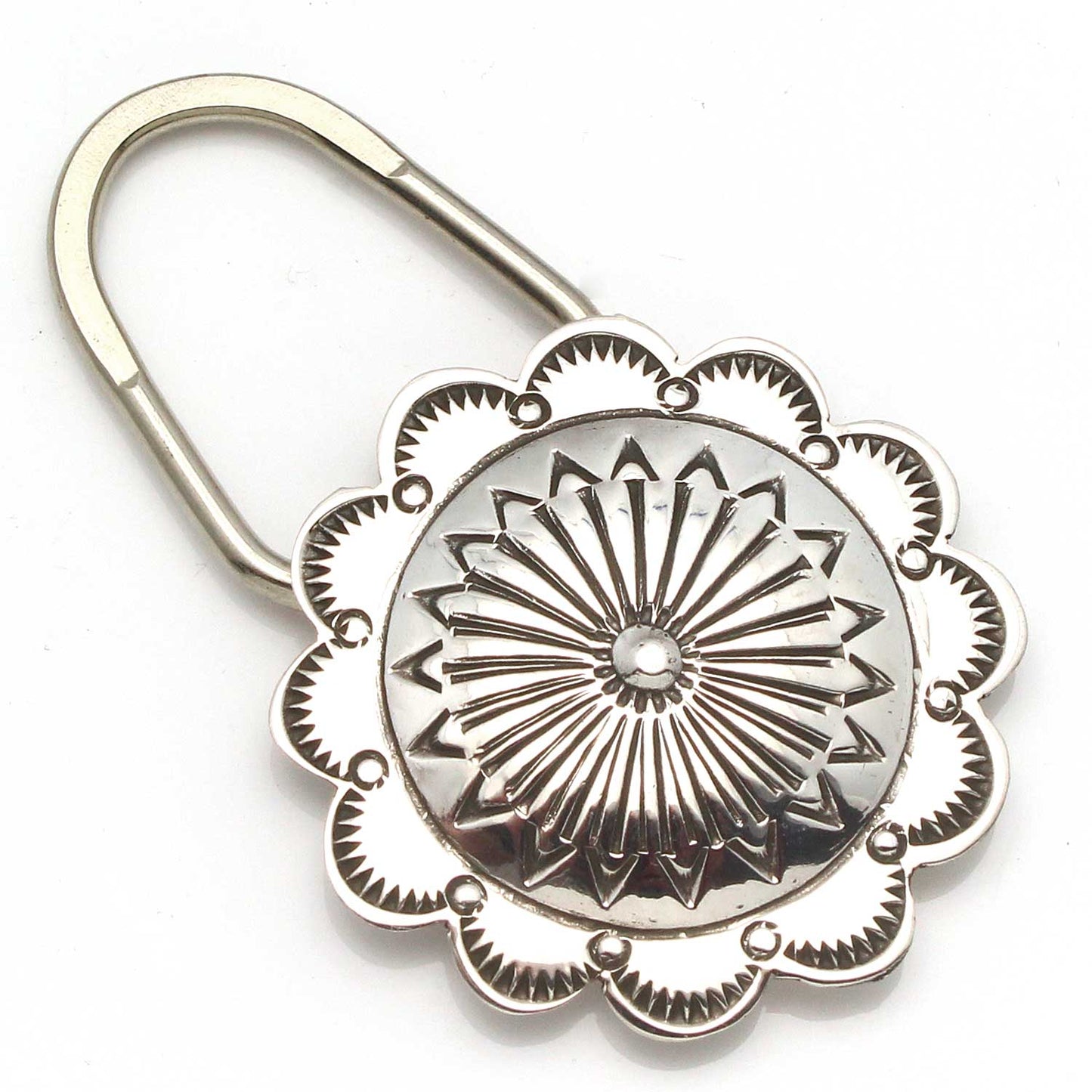 Round Silver Key Ring by Begay