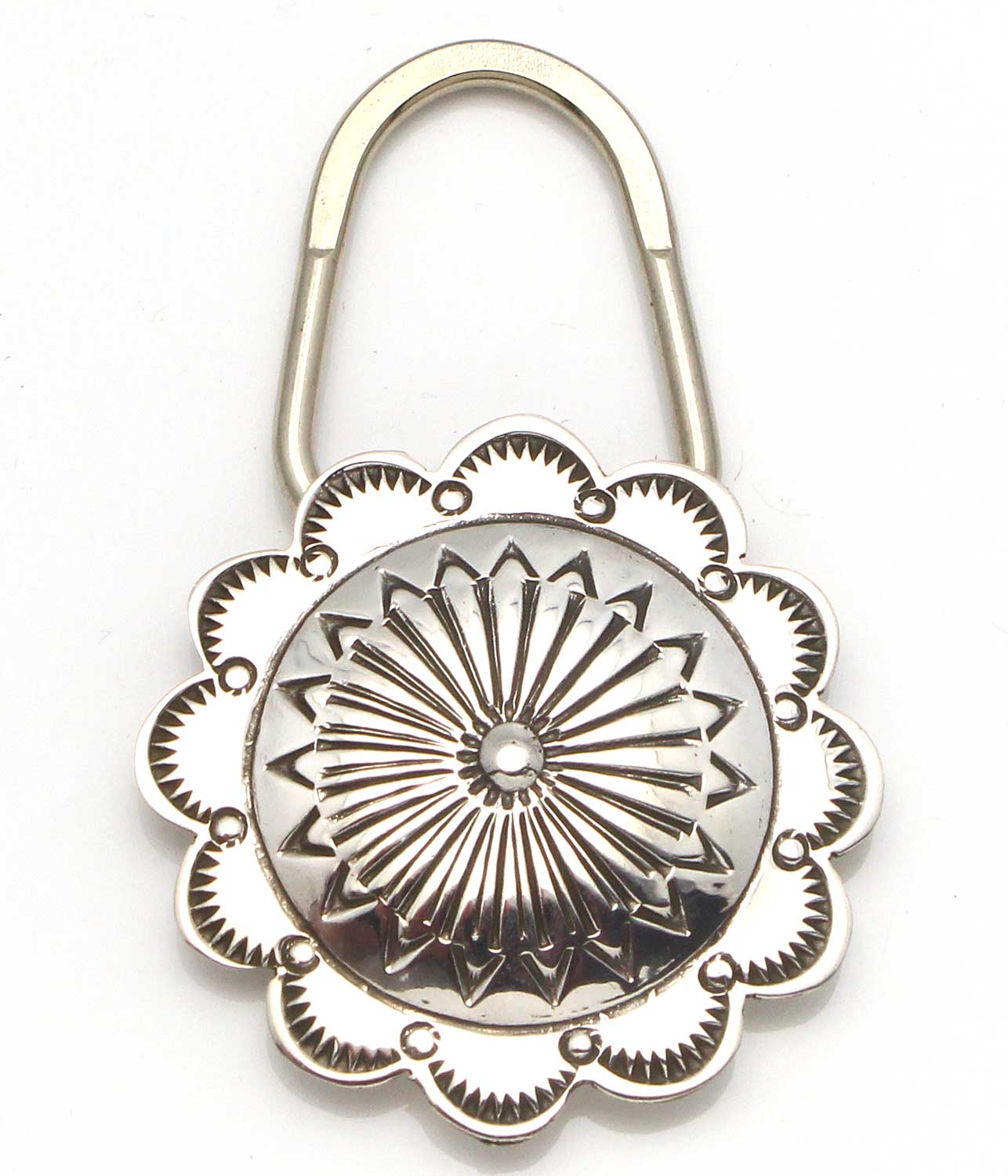 Round Silver Key Ring by Begay