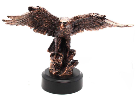12" Bronze Eagle Sculpture