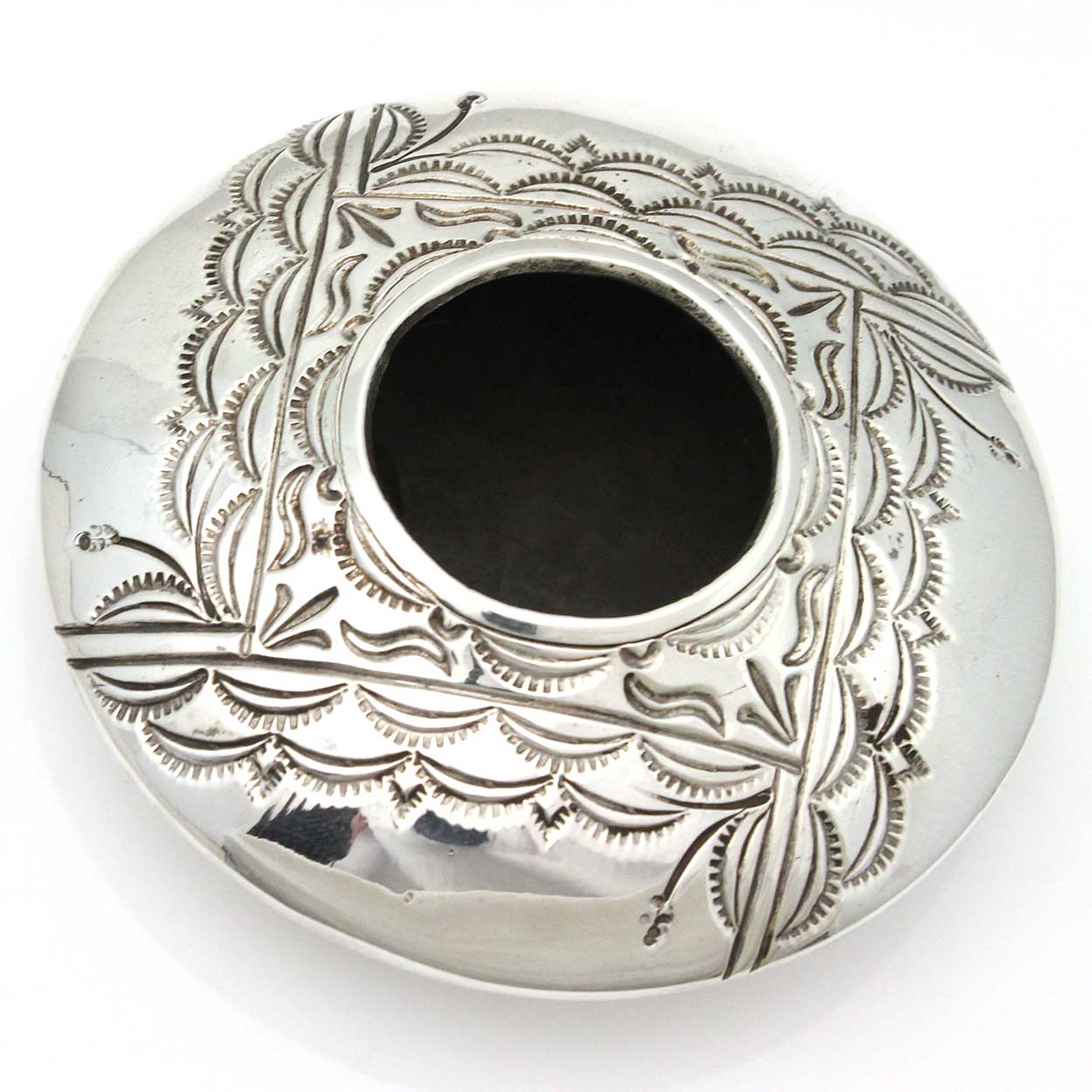 Sterling Silver Pot by Navajo Artist Don Platero
