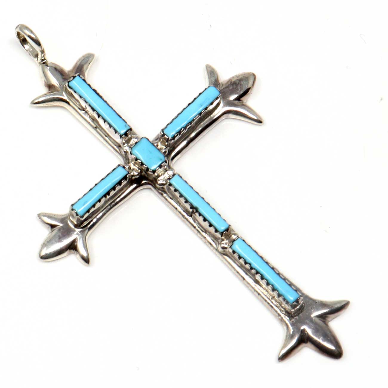 Turquoise Cross Pendant by Leekity's