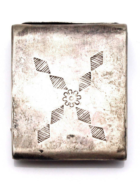 Sterling Silver Stamped Match Book Cover