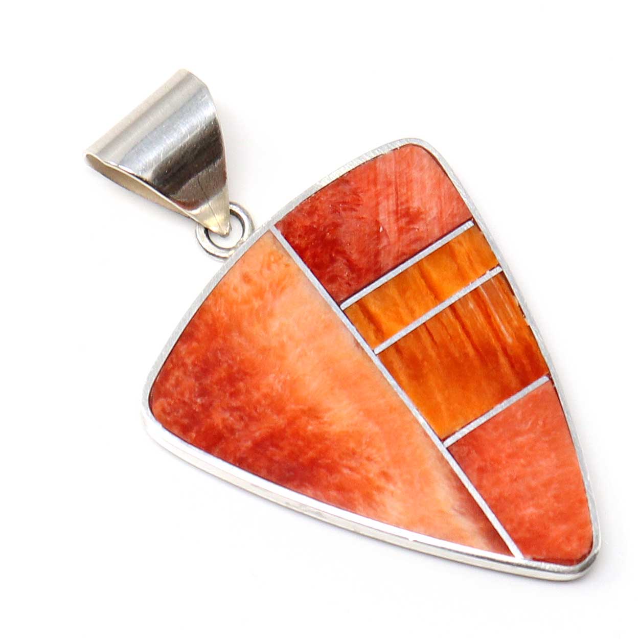 Spiney Oyster Inlay Pendant by Smith