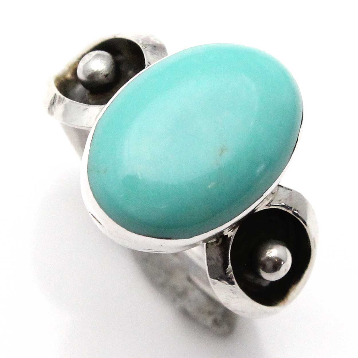 Single Stone Turquoise Ring Size 6