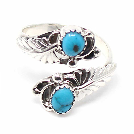 Adustable Sterling Silver & Turquoise Ring