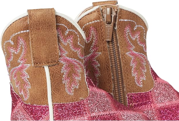 Roper Baby-Girls Cowbabies Glitter Blocks Infant Boots