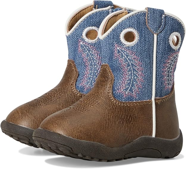 Roper Cowbabies Willow Brown Infant Boots