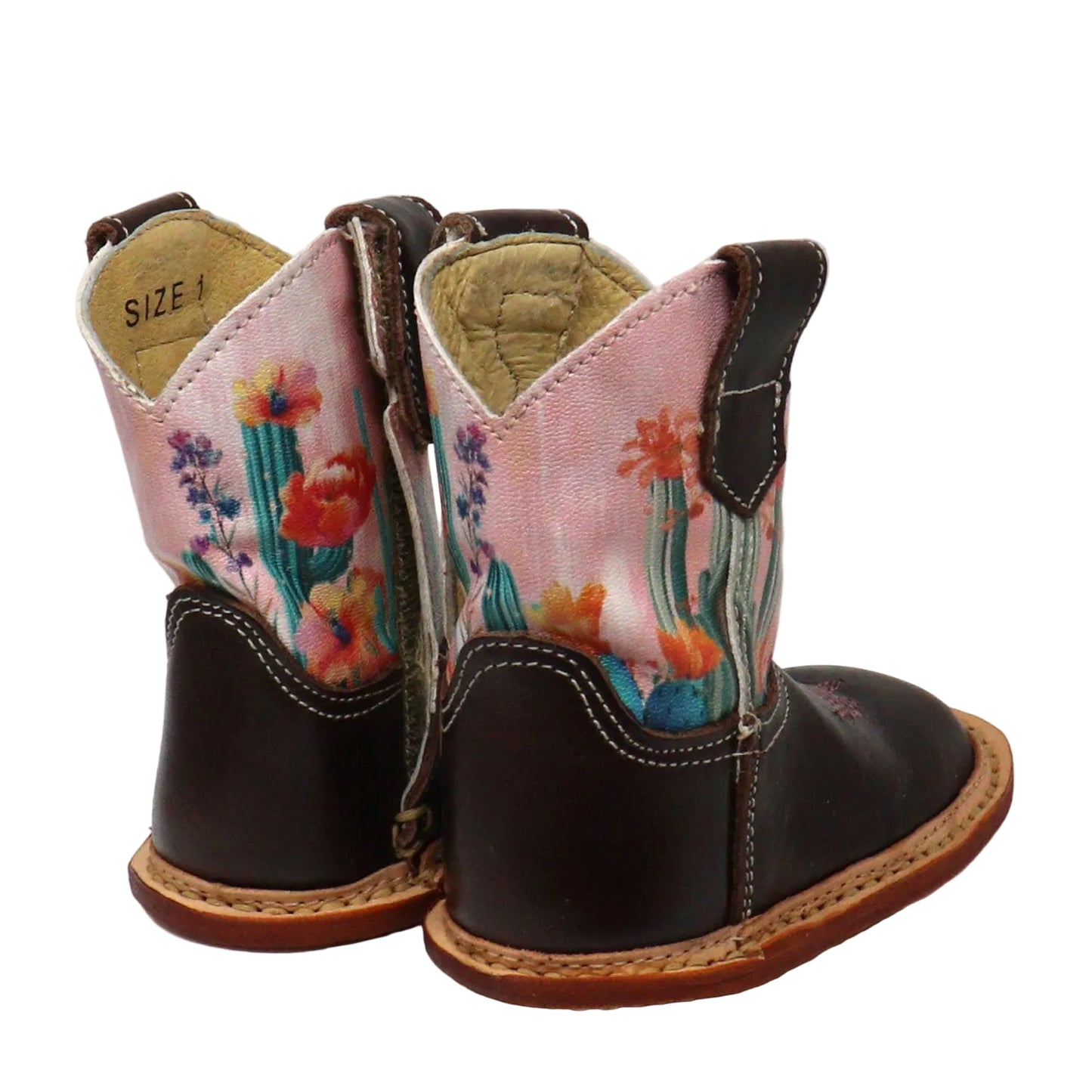 Roper Baby-Girls Cowbabies Cactus Flower Infant Boots