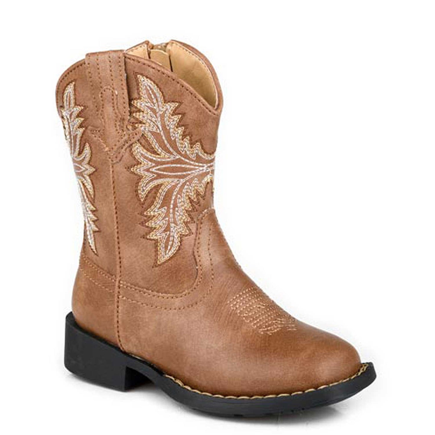 Roper Toddlers Luke Tan Faux Leather Boots