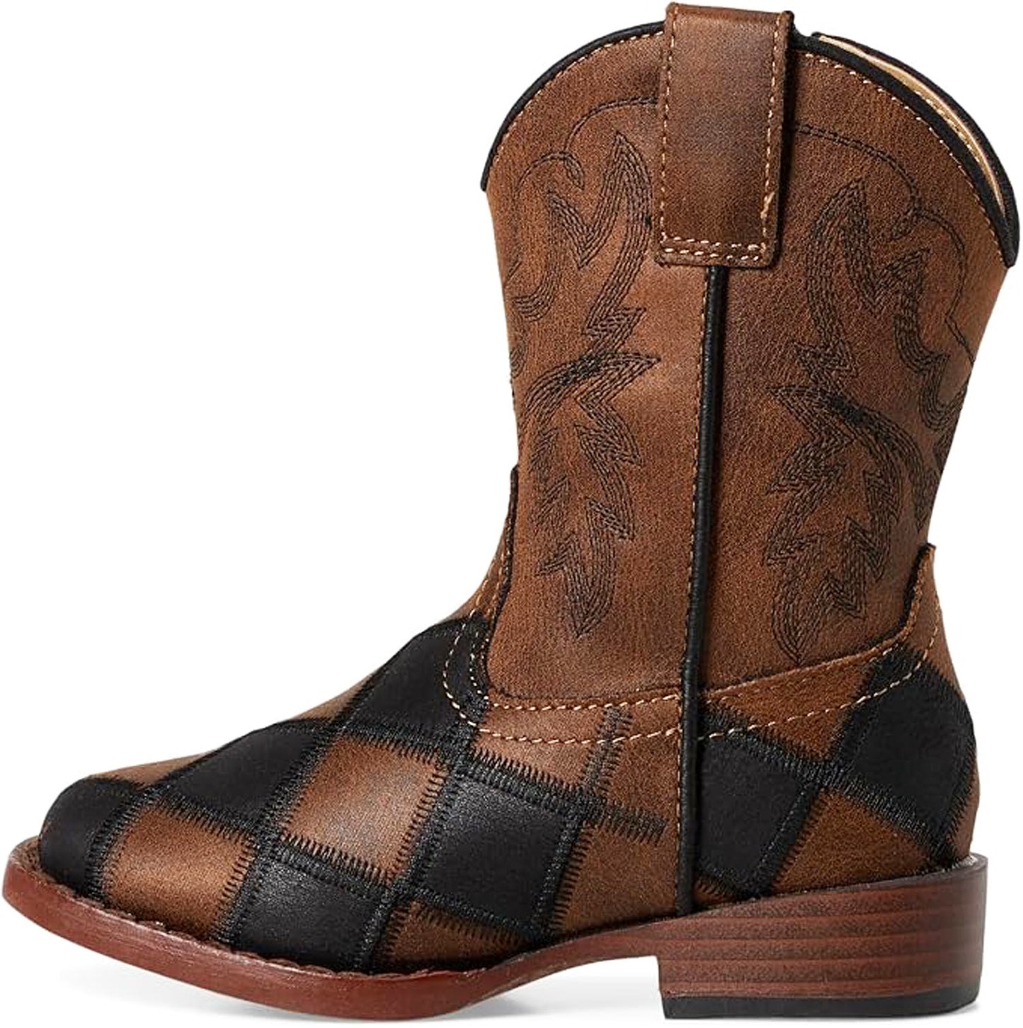 Roper Bird Blocks Tan Toddlers Boots