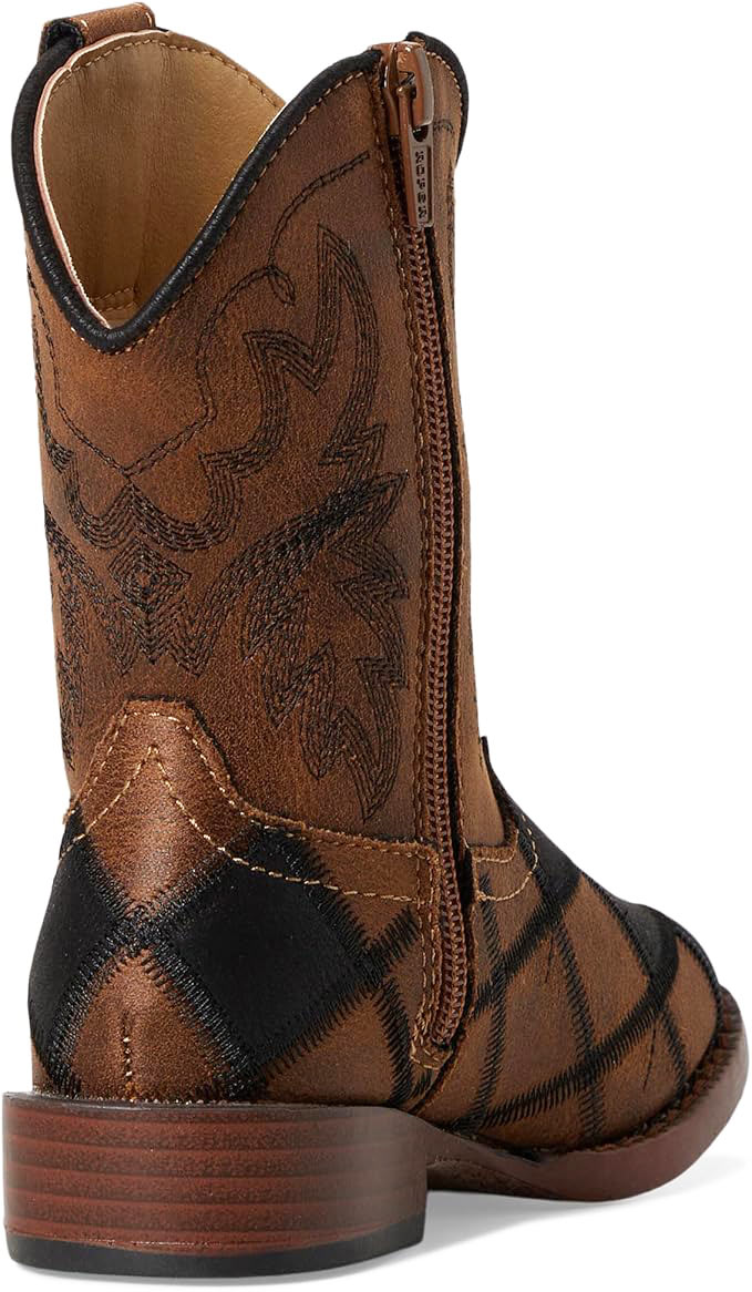 Roper Bird Blocks Tan Toddlers Boots