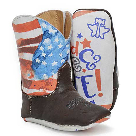 Tin Haul Footwear Infant American Mini Cowboy Boots