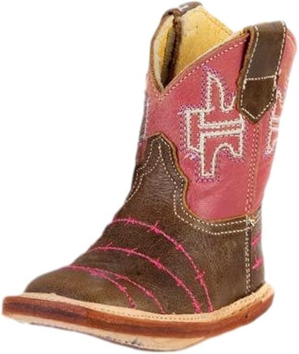 Tin Haul Cowgirls Barbwire Bell w/ Pasture Bedtime Soles Infant Boots
