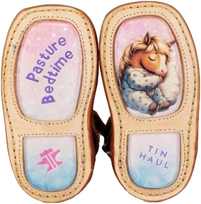 Tin Haul Cowgirls Barbwire Bell w/ Pasture Bedtime Soles Infant Boots