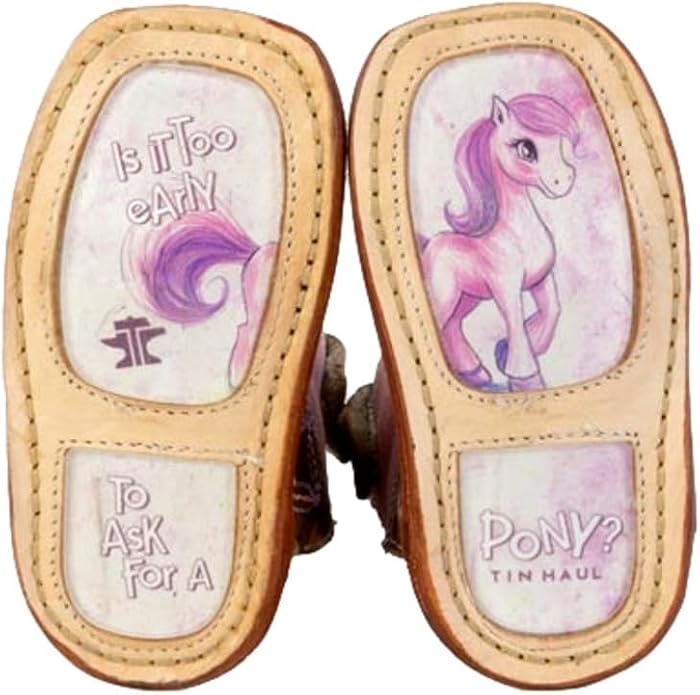 Tin Haul Cowgirl Twister With Pony Sole Infant Boots