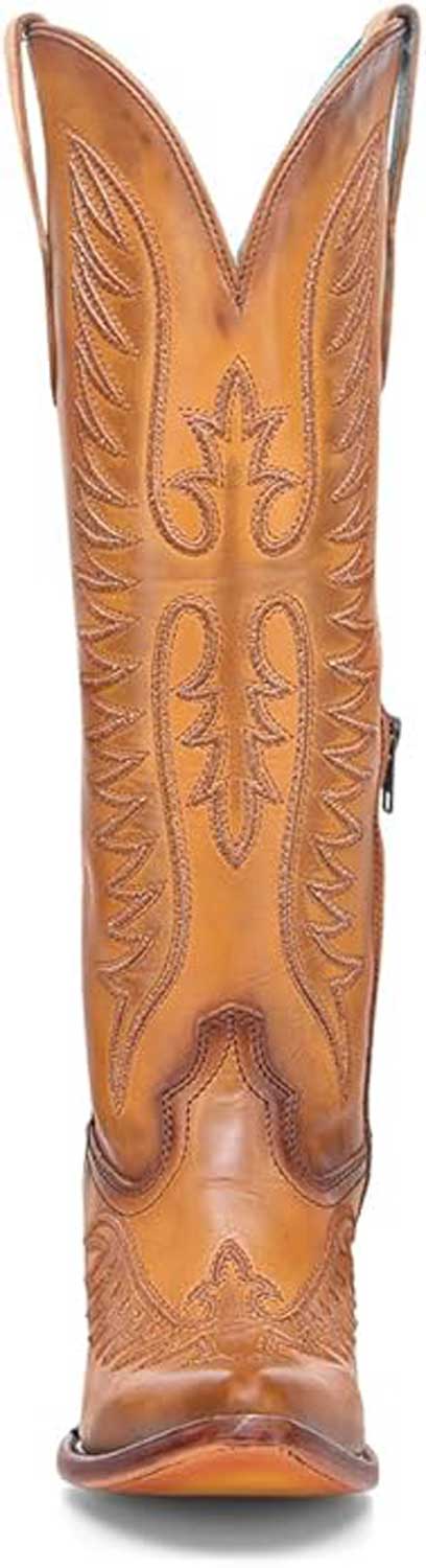 Corral Boots - Ladies Brown Embroidery J Toe Cowboy Boot